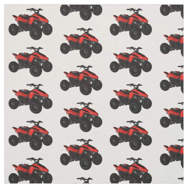 Tecido Ilustração de desenho animado de bicicleta atv (Modelo)