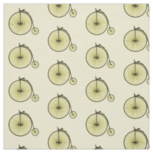 Tecido Ilustração de desenho animado de bicicleta de alta