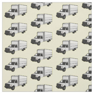 Tecido Ilustração de desenho animado de caminhão