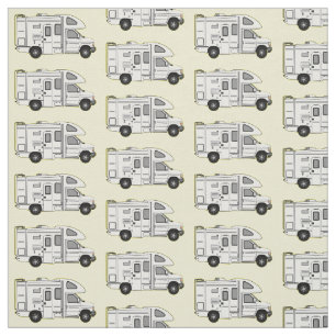 Tecido Ilustração de desenho animado de Campervan