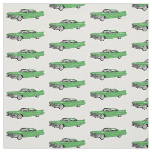 Tecido Ilustração de desenho animado de carro clássico de