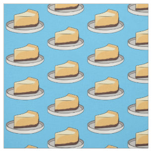Tecido Ilustração de desenho animado de Cheesecake