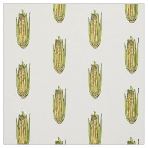 Tecido Ilustração de desenho animado de milho