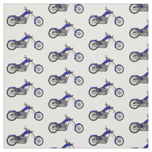 Tecido Ilustração de desenho animado de motocicleta Chopp