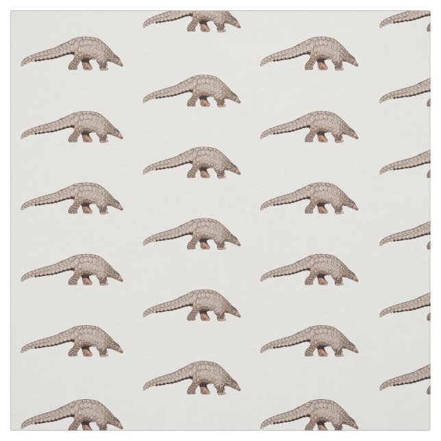 Tecido Ilustração de desenho animado de Pangolin (Modelo)
