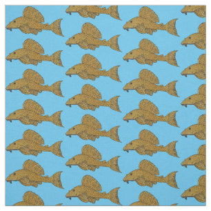 Tecido Ilustração de desenho animado de peixe-palco