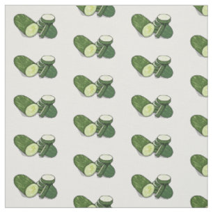 Tecido Ilustração de desenho animado de pepino