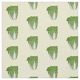 Tecido Ilustração de desenho animado de repolho chinês