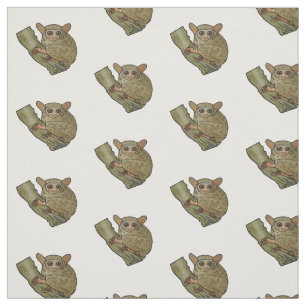 Tecido Ilustração de desenho animado de Tarsier