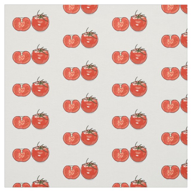 Tecido Ilustração de desenho animado de tomate (Modelo)