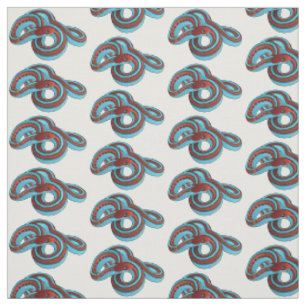 Tecido Ilustração de desenho animado do cobra de garter d