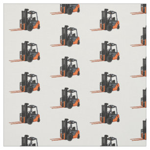 Tecido Ilustração de desenho animado do empilhador