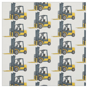 Tecido Ilustração de desenho animado do empilhador