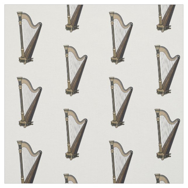 Tecido Ilustração de desenho animado Harp (Modelo)