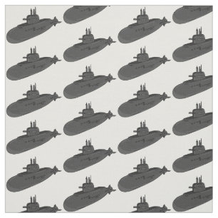 Tecido Ilustração de desenho animado submarino