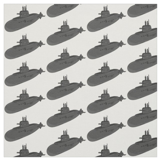 Tecido Ilustração de desenho animado submarino (Modelo)