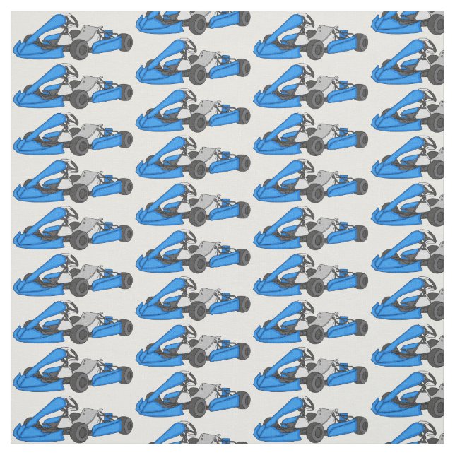 Tecido Ilustração de desenho de corrida de Kart (Modelo)