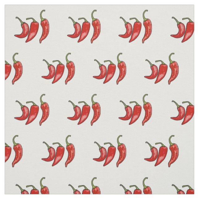 Tecido Ilustração de desenho em chili (Modelo)