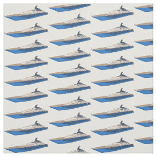 Tecido Ilustração de desenho em Yacht