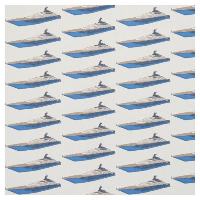 Tecido Ilustração de desenho em Yacht (Modelo)