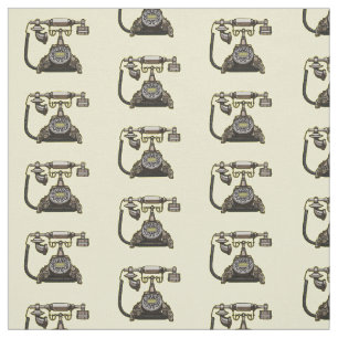 Tecido Ilustração de desenho telefônico