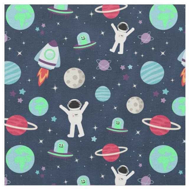 Tecido ilustração de padrão espacial (Detalhe)