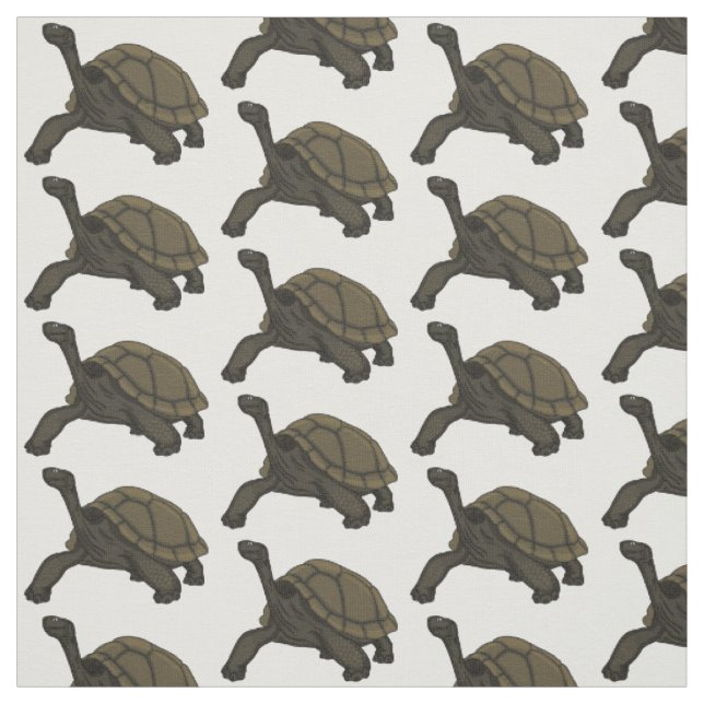 Tecido Ilustração de tartaruga terrestre das Galápagos (Modelo)