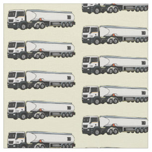 Tecido Ilustração do desenho animado do transporte de cam