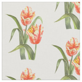 Tecido Ilustração Floral de Tulipas Amarelas de Molercola