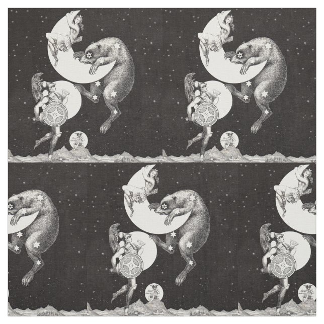 Tecido Ilustração Noturna do Deus do Universo da Lua Cele (Modelo)