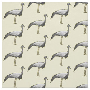Tecido Imagem de desenho animado de aves de guindaste dem