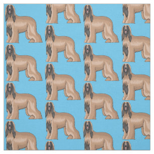 Tecido Imagem de desenho animado de cão de cão de cão de 