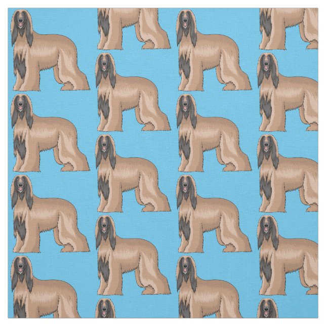 Tecido Imagem de desenho animado de cão de cão de cão de  (Modelo)