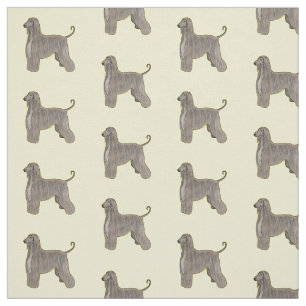 Tecido Imagem de desenho animado de cão de cão de cão de 