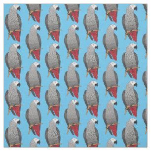 Tecido Imagem de desenho animado de cinza africana