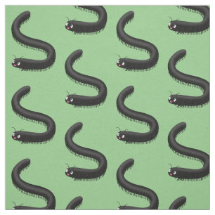 Tecido Imagem de desenho em forma de milipede