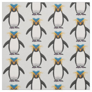 Tecido Imagem do desenho animado de pinguim macarrão-bran