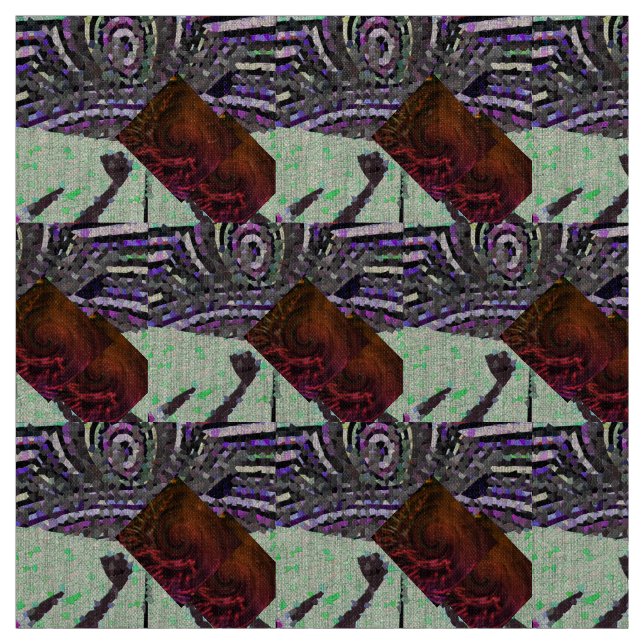 Tecido Imagem do mosaico com pistácio verde-claro (Modelo)