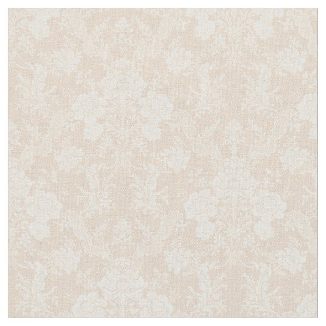 Tecido Imagem Romântica Chic Floral Damask-Cream (Detalhe)