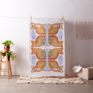 Tecido Imagens de Espelho de Travesseiros de Rato Tabby