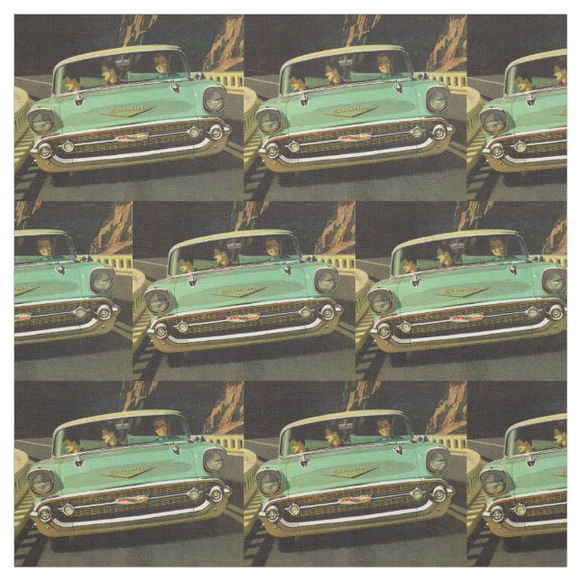 Tecido Impressão 1957 do Bel Air de Chevy (Modelo)