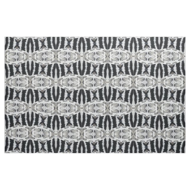Tecido Impressão africano preto e branco (Jarda)