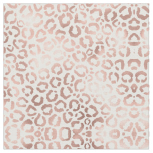 Tecido Impressão Animal Leopard Cheetah, Rosa Chic