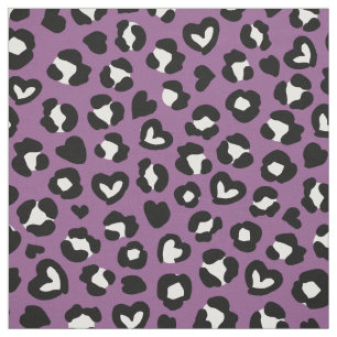Tecido Impressão Animal, Leopardo Roxo, Manchas de Chita,