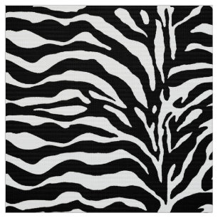 Tecido Impressão animal, zebra em preto e branco
