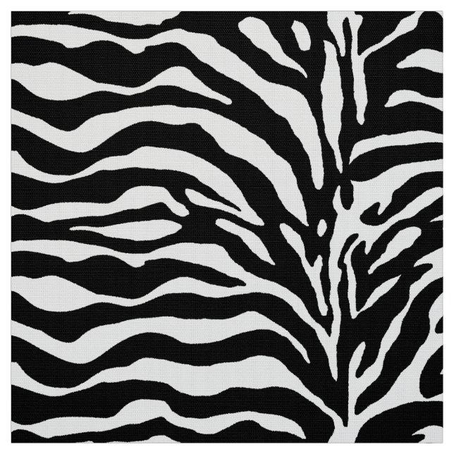 Tecido Impressão animal, zebra em preto e branco (Modelo)