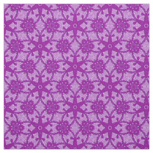 Tecido Impressão antigo do laço - roxo amethyst
