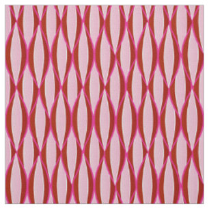 Tecido Impressão da fita do meio século - rosa e Borgon
