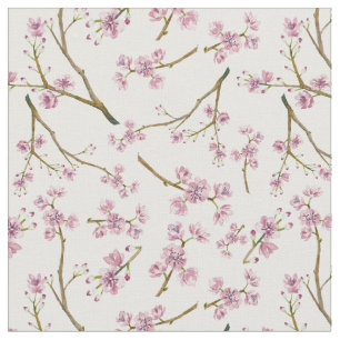 Tecido Impressão da flor de cerejeira de Sakura