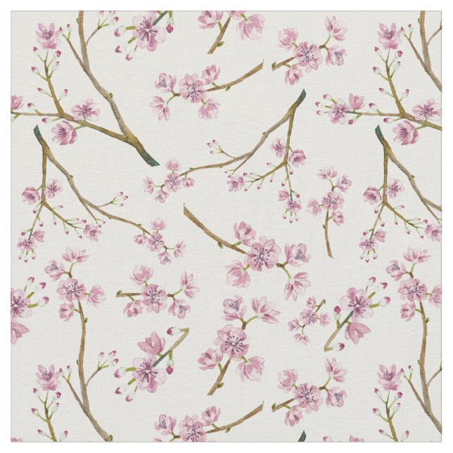 Tecido Impressão da flor de cerejeira de Sakura (Detalhe)